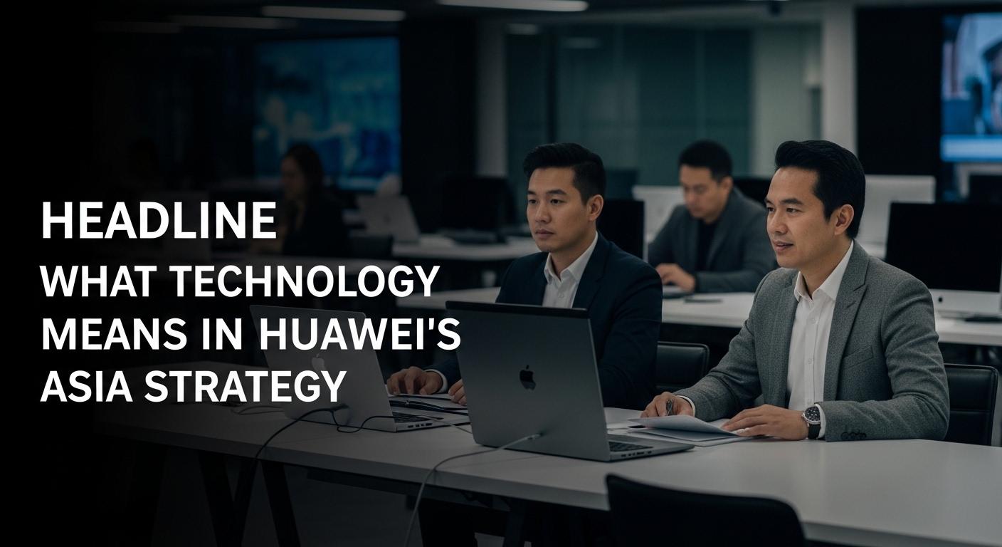 Philippines technology landscape with Huawei and AI icons