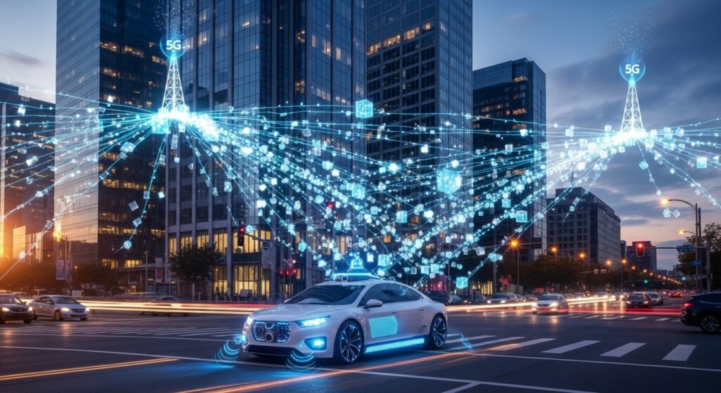 ALT: autonomous car 5G network communication