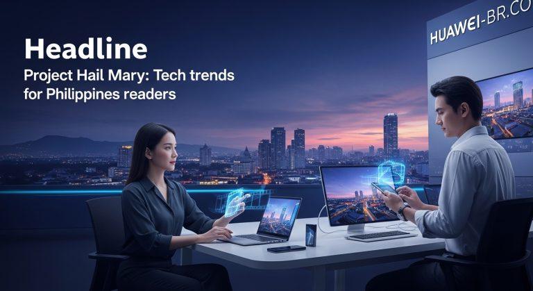 Concept art of Project Hail Mary blending technology and cinema in a Philippine setting.